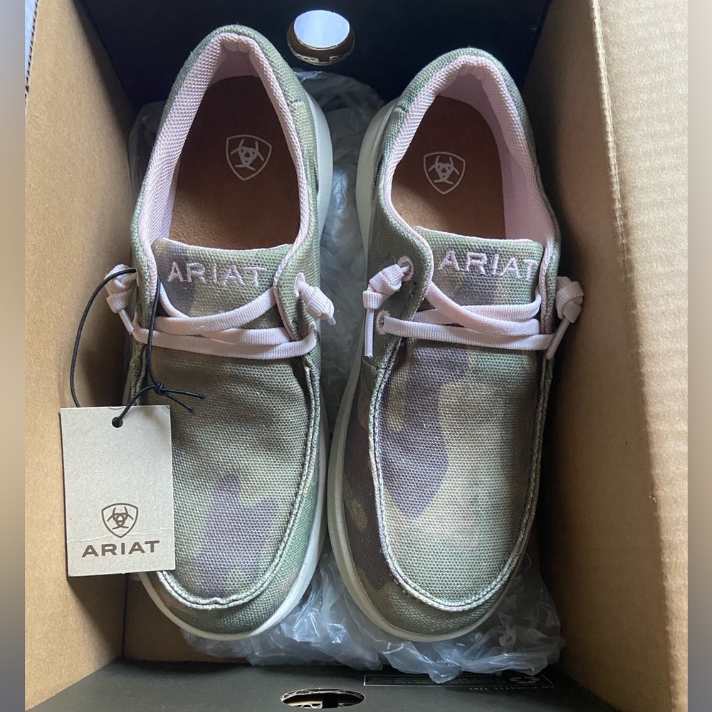 Women’s Ariat “Hilo” Fancy Camo Slip On Summer Shoe